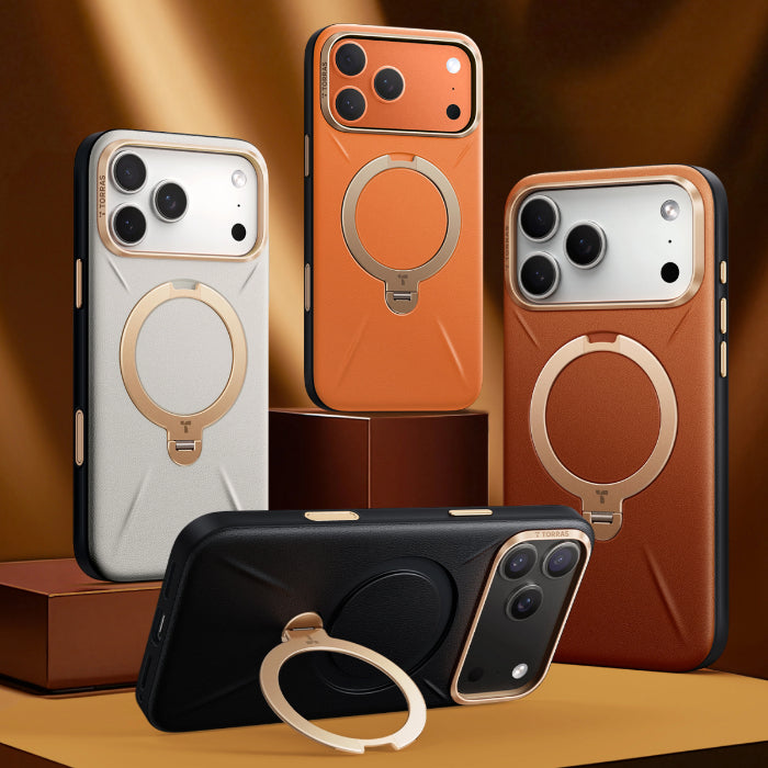 TORRAS Ostand Spin VegSkin Series Case for iPhone 17 Pro Max 6.9" (2025)