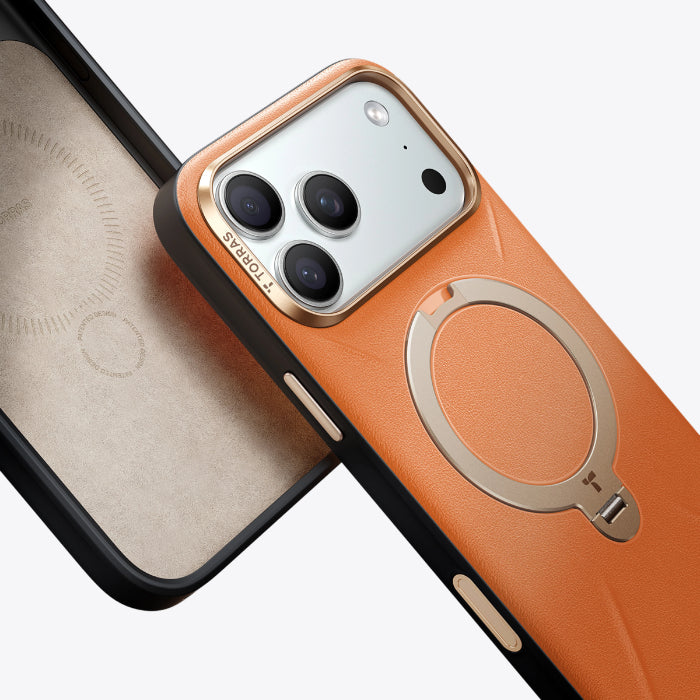 TORRAS Ostand Spin VegSkin Series Case for iPhone 17 Pro Max 6.9" (2025)
