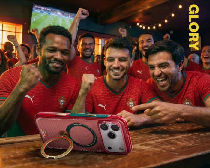TORRAS Ostand Q3 Air × Portuguese Football Federation Limited Edition for iPhone 17 Pro Max 6.9" (2025)