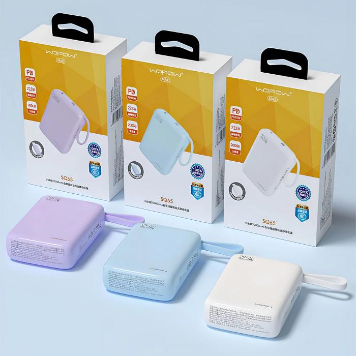 Shop and buy WOPOW SQ65 20000mAh Small Ice Fast Charging Built-in Power Bank| KURUMIZ online with great deals and sales prices with fast and safe shipping. KURUMIZ is the largest Singapore official authorised retailer for the largest collection of mobile premium accessories.