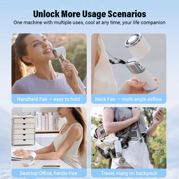 Shop and buy ZEELOT MF119 Portable High Speed Handheld Cooling Fan 9000mAh Long Battery Life| KURUMIZ online with great deals and sales prices with fast and safe shipping. KURUMIZ is the largest Singapore official authorised retailer for the largest collection of mobile premium accessories.