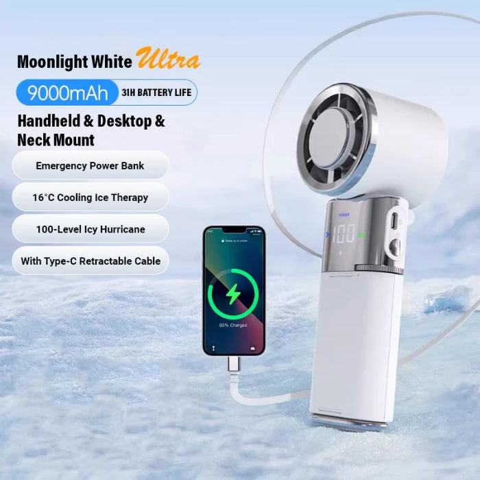Shop and buy ZEELOT MF119 Portable High Speed Handheld Cooling Fan 9000mAh Long Battery Life| KURUMIZ online with great deals and sales prices with fast and safe shipping. KURUMIZ is the largest Singapore official authorised retailer for the largest collection of mobile premium accessories.