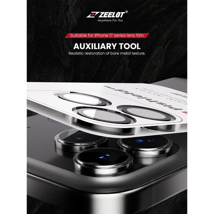 ZEELOT Pishield Titanium Alloy Lens Protector for iPhone 17 6.3" (2025)