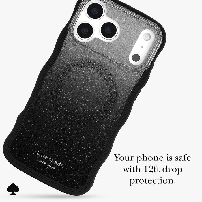 Kate Spade New York Wavy Nightfall Magnetic Case for iPhone 17 Pro Max 6.9" (2025)