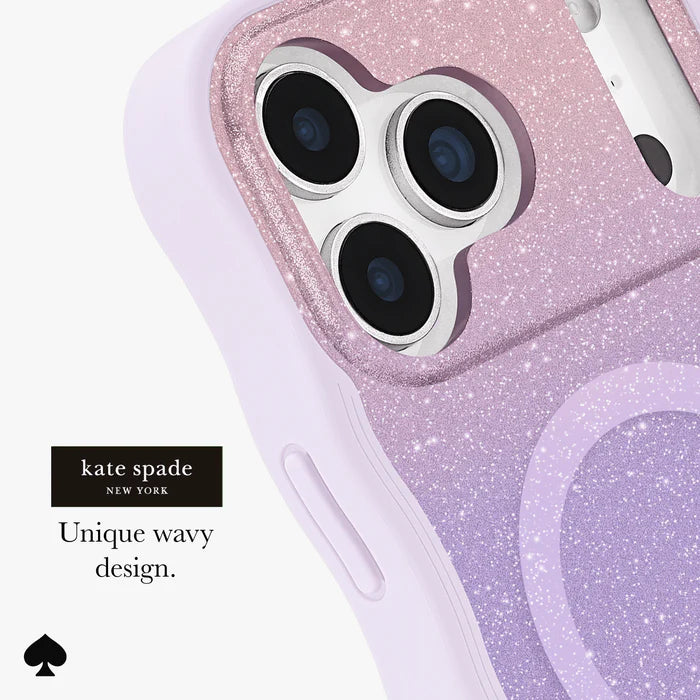 Kate Spade New York Wavy Nightfall Magnetic Case for iPhone 17 Pro Max 6.9" (2025)