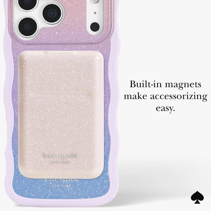 Kate Spade New York Wavy Nightfall Magnetic Case for iPhone 17 Pro Max 6.9" (2025)
