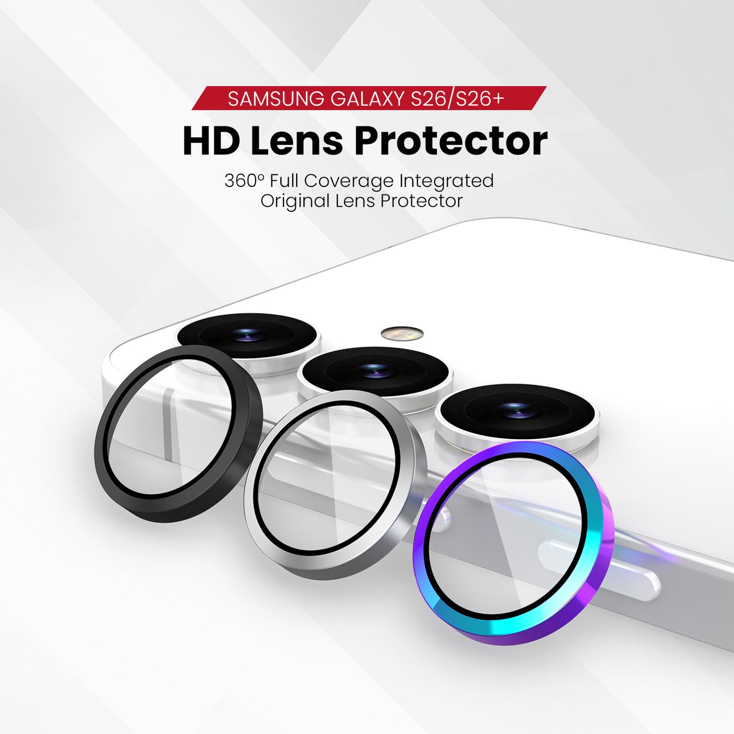 ZEELOT Pishield Series Titanium Alloy Lens Protector for Samsung Galaxy S26 (2026)