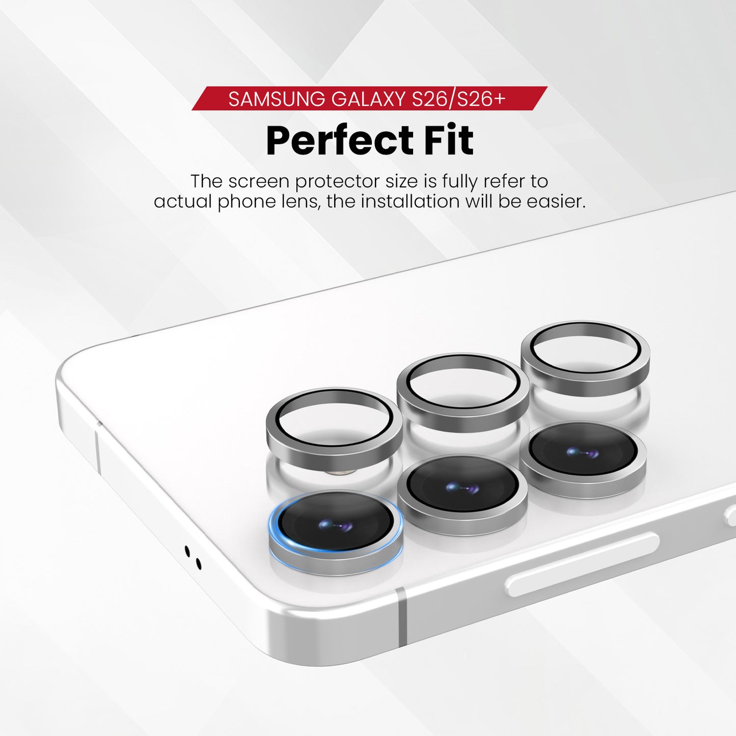 ZEELOT Pishield Series Titanium Alloy Lens Protector for Samsung Galaxy S26 (2026)